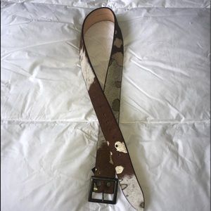 BRAVE leather calf hair women’s belt